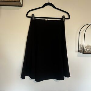 Express Black Mid Length A Line Skirt Size 4